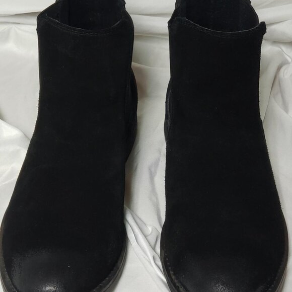 MENS ENZO CHELSEA BLACK SUEDE BOOTS SIZE 10 main image 6